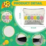 RYYCDOI Pickleball Gifts for Women, Pickleball Makeup Bag Cosmetic Pouch, Pickleball Accessories Women