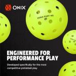 DURA Onix Fast 40 Outdoor Pickleballs – Neon