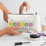 RYYCDOI Pickleball Gifts for Women, Pickleball Makeup Bag Cosmetic Pouch, Pickleball Accessories Women