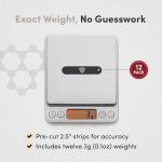 CRBN Pickleball - Lead Tape - Extra Strength 3M Adhesive - 3g Lead Tape for Pickleball Paddles - Customize Paddle Weight to Your Play Style