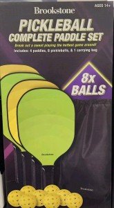 Pickleball Paddle Set with 4 Paddles & 8 Balls
