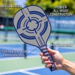 GoSports Pickleball Set with 4 Paddles, 4 Regulation Pickleballs and Carry Case - Classic, Retro, Steel Blue or Yellow