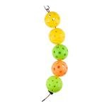New valley warbler Pickleball Ball String Cable Chord, Accessories for Pickleball Storage, Suitable for Garage Wall or Bags, 5 Official Balls fit on one Cable, Set of 2