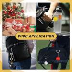 Iffitya 9PCS Pickleball Keychains - Mini Pickleball Ornaments Gift for Pickleball Lovers Pickleball Keychain with 9 Colors - Perfect Pickleball Gifts