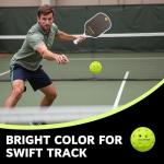 cyclotron 6-Pack Premium Pickleball Balls - USAP Approved, 40 Holes Outdoor/Indoor Pickle Balls with Bag, Perfectly Balanced, High Bounce True Flight, Pickle Ball for Tournament Play(Green)