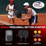 BAGAIL Shock Absorbent Pickleball Paddle Set