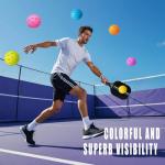 FASIUCHOI 6 Pack Pickle Ball with 40 Holes, Pickleballs High Durability, Outdoor Pickleball Balls with Mesh Bag, Colorful Pickle Balls with Superb Visibility, Consistent Bounce and Stable Flight