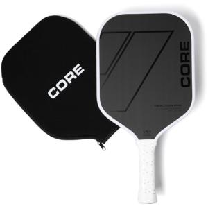 CORE Carbon Fiber Pickleball Paddle MX-1000 with Cover 16mm - USAPA Approved - Cushioned Comfort Grip with Honeycomb Polymer - Superior Spin Control - Beginners & Intermediate Players