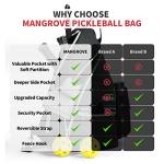 Mangrove Pickleball Backpack with Hook, Safety Pocket, Bottle Holder - For Men and Women