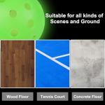 Amoswiz Pickleball Balls, 6 Pack Outdoor Glow in The Dark Pickleballs with Mesh Bag, Luminous Gifts, Light Up Green, High Visibility & Durable for Training