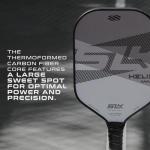Selkirk Sport SLK Helix Pro Pickleball Paddle | Thermoformed Carbon Fiber Core Pickleball Paddles with Carbon Fiber & Fiberglass Hybrid Face | Unmatched Control | Legend Gray