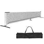 JupiterForce 22FT Pickleball Net Set, Portable Pickle Ball Net with Stable Metal Frame, Regulation Size Net and Carrying Bag for Backyard, Driveway, Indoor Outdoor Practice and Play