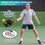 MTEN Pickleball Paddles, USAPA Approved Pickleball Paddles Set of 2, Fiberglass Surface Pickleball Set, 2Pickleball Rackets, 4 Pickleball Balls, 2Grip Tapes & Carry Bag for Men Women