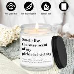 RIZOOCE Pickleball Gifts for Women Men, Pickleball Accessories, Lavender Scented Candle - Funny Gifts Pickleball for Lovers, Players, Fans, Sports