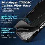 TENVINA Pickleball Paddles, Multi-Layer T700SC Textured Carbon Fiber Pickleball Paddle, 4-Types of Shapes and Thicknesses, Strong Spin & Power Surface of USAPA Approved Pickle Ball Paddle