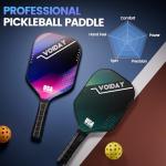Pickleball Paddles Set of 2, USAPA Approved Fiberglass Pickle Ball Paddles with 4 Pickle Balls, Durable &Lightweight Racket for Beginners, Pros, Men, Women, Adults, Kids (Mix2)