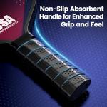 Pickleball Paddles Set of 2, USAPA Approved Fiberglass Pickle Ball Paddles with 4 Pickle Balls, Durable &Lightweight Racket for Beginners, Pros, Men, Women, Adults, Kids (Mix2)