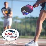 Pickleball Paddles Set of 2, USAPA Approved Fiberglass Pickle Ball Paddles with 4 Pickle Balls, Durable &Lightweight Racket for Beginners, Pros, Men, Women, Adults, Kids (Mix2)