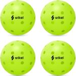 Srikel Outdoor Pickleballs - USAPA Approved Pickleball Balls, Seamless Roto-Molded Design for Durability, 4 Pack Green, Crack-Resistant 40-Hole Pickle Balls for Beginner Intermediate Pro Player