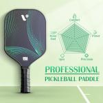 Pickleball Paddles Set of 2, USAPA Approved Fiberglass Pickle Ball Paddles with 4 Pickle Balls, Durable &Lightweight Racket for Beginners, Pros, Men, Women, Adults, Kids (Mix1)