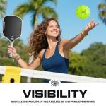 Srikel Outdoor Pickleballs - USAPA Approved Pickleball Balls, Seamless Roto-Molded Design for Durability, 4 Pack Green, Crack-Resistant 40-Hole Pickle Balls for Beginner Intermediate Pro Player