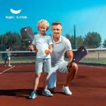 Pickleball Paddles Set of 2, USAPA Approved Fiberglass Pickle Ball Paddles with 4 Pickle Balls, Durable &Lightweight Racket for Beginners, Pros, Men, Women, Adults, Kids (Mix1)