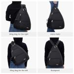 Sucipi Pickleball Bag for Women, Pickleballs Backpack with Fence Hook Reversible Quilted Crossbody Sling Bags Tennis Bags Backpack Pickle Ball Paddle Bag-Holds Paddles, Pickleballs Accessories