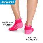 Skechers Women's 3-Pack Pickleball Low Cut Socks, Purple/Pink, 9-11