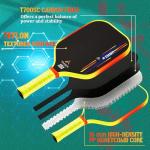 VAHKN Pickleball Paddles - T700 Carbon Fiber Pickleball Paddle - Lightweight & Durable,16mm Polymer Core-High Spin Surface for Power,Precision & Control - for All Skill Levels