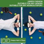 KOFULL Pickleball Sweatbands, Headband & Wristbands Set, Pickleball Accessories for Women, Pickleball Gifts for Men Sports Enthusiasts, Teens to Adults, Unisex