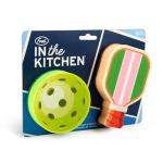 Genuine Fred in The Kitchen Pickleball Inspired Sponges, Set of 2, Durable Layered Sponges, Fun and Quirky Kitchen Accessory, Pickleball Court Gift-Ready Packaging