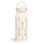 Pickleball Water Bottle 32oz Stainless Steel Insulated Vaccum with Lid, Pickleball Gifts for Pickleball Players, Pickleball Lovers, Women Girls Ladies