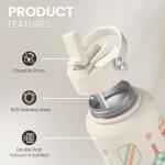 Pickleball Water Bottle 32oz Stainless Steel Insulated Vaccum with Lid, Pickleball Gifts for Pickleball Players, Pickleball Lovers, Women Girls Ladies