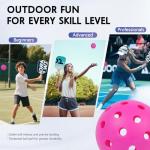 AILANFEI ALANFEI 12-Pack Premium Pickleball Balls -Compliant USAP Approved, 40 Holes Outdoor/Indoor Pickle Balls， Perfectly Balanced, High Bounce True Flight, Pickle Ball for Tournament Play