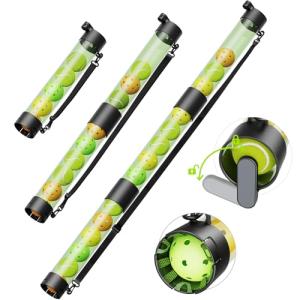 SELMOR 17 Balls Pickleball Ball Retriever & Ball Holder Storage with Strap, Tennis Ball Tube Pickup Collector Back Saver for Pickleball Accessories, Quick for Pickleball Tube Ball Pickup