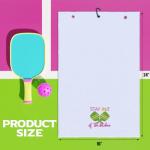 Hosuly 4 Pcs Dinkball Towel 16" x 24" Microfiber Waffle Athletic Towel with Clip Valentines Dinkball Lover Gift for Men Women(Women,Elegant)