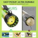 SELMOR 17 Balls Pickleball Ball Retriever & Ball Holder Storage with Strap, Tennis Ball Tube Pickup Collector Back Saver for Pickleball Accessories, Quick for Pickleball Tube Ball Pickup