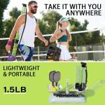 SELMOR 17 Balls Pickleball Ball Retriever & Ball Holder Storage with Strap, Tennis Ball Tube Pickup Collector Back Saver for Pickleball Accessories, Quick for Pickleball Tube Ball Pickup