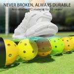 SELMOR 17 Balls Pickleball Ball Retriever & Ball Holder Storage with Strap, Tennis Ball Tube Pickup Collector Back Saver for Pickleball Accessories, Quick for Pickleball Tube Ball Pickup