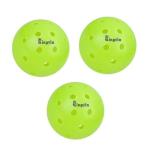Kingpin Pickleball Balls [Pack of 3] Neon Green, 2.9-inch, Lightweight, Polyethylene Training & Practice Ball w/Consistent Bounce | Outdoor & Sports Gear