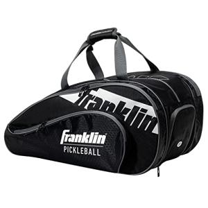 Franklin Sports Pickleball Paddle Bag - Paddle Protector and Travel Case - Official Bag of the Pickleball US Open - Black/White