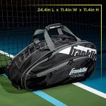 Franklin Sports Pickleball Paddle Bag - Paddle Protector and Travel Case - Official Bag of the Pickleball US Open - Black/White