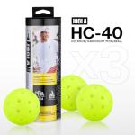 JOOLA HC-40 Hardcourt Pickleball Balls with Storage Tube - USAP Approved Balls for Tournament Play - 3 Pack or 12 Pack Option - Durable Pickleballs for Indoor Play & Outdoor Courts