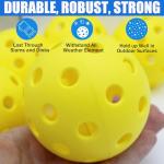 Magicorange Pickleball Balls, 20 Pack USAPA Approved 40 Holes Outdoor Pickleballs, High Elasticity & Durable Pickle Balls (Multicolour, 40 Holes)