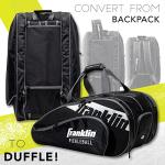 Franklin Sports Pickleball Paddle Bag - Paddle Protector and Travel Case - Official Bag of the Pickleball US Open - Black/White