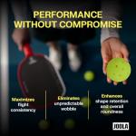 JOOLA HC-40 Hardcourt Pickleball Balls with Storage Tube - USAP Approved Balls for Tournament Play - 3 Pack or 12 Pack Option - Durable Pickleballs for Indoor Play & Outdoor Courts