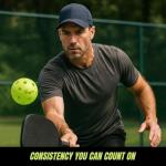 Kingpin Pickleball Balls [Pack of 3] Neon Green, 2.9-inch, Lightweight, Polyethylene Training & Practice Ball w/Consistent Bounce | Outdoor & Sports Gear