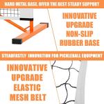 PICKLETECH 4.0 Slim Version Pickleball Net Portable Outdoor, 22 FT Pickleball Net-USAPA Regulation Size-Pickle Ball Net System with Carrying Bag for Driveway