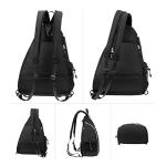 Sucipi Pickleball Bag - Men's -Women's Pickleball Backpack, Adjustable Sling Bag w/Fence Hook/Large Capacity/Safety Pocket-Black