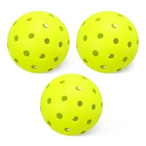 Amazon Basics Outdoor Pickleball Balls, USAPA Approved, Yellow, 3-Pack